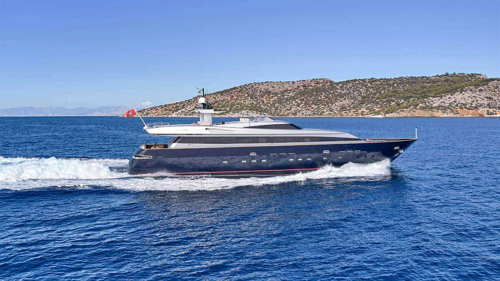 a boat on the water aboard AMICI PER SEMPRE Yacht for Charter