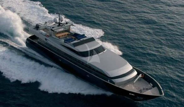 a boat on the water aboard AMICI PER SEMPRE Yacht for Charter