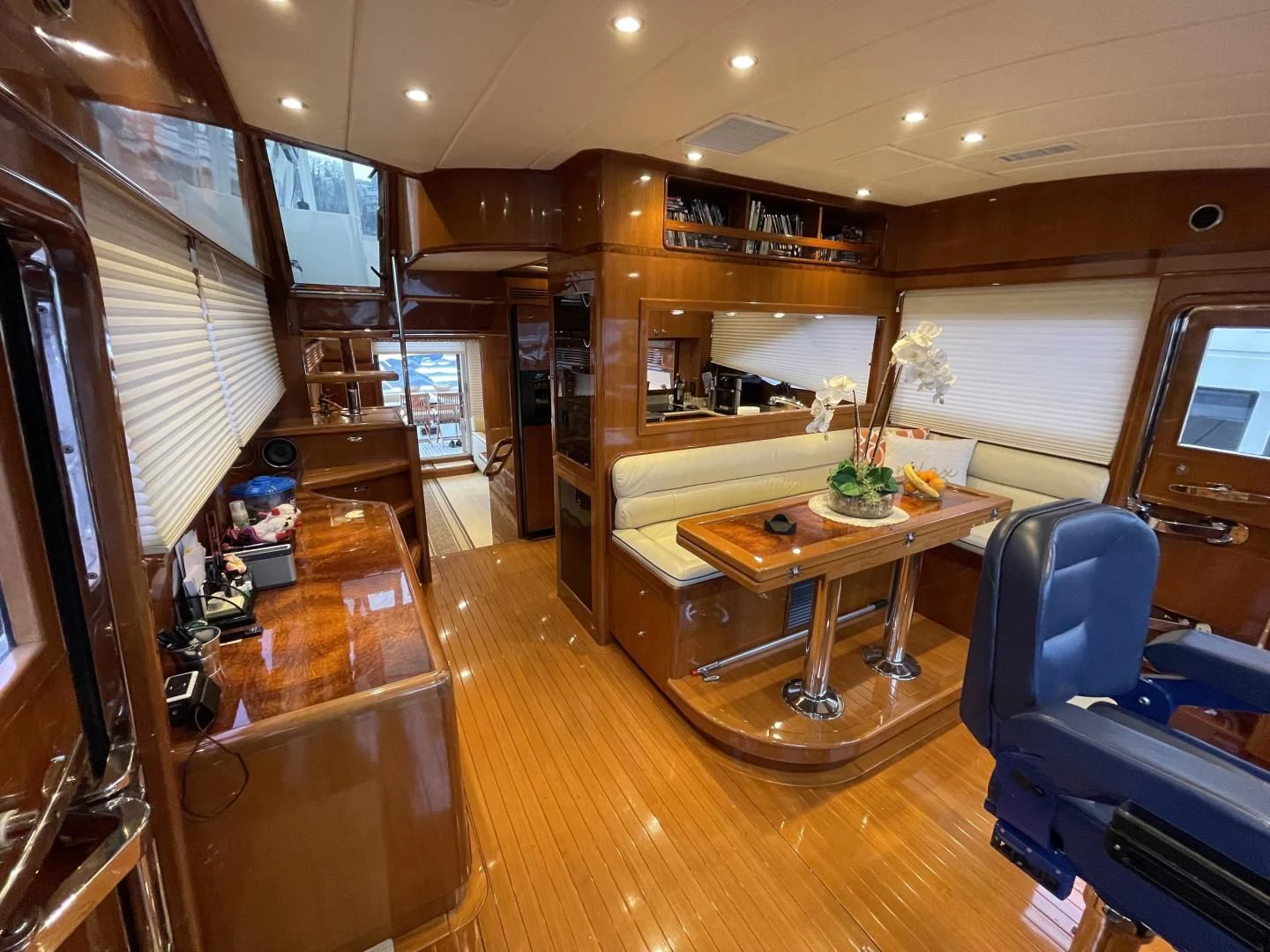 a room with a desk and a tv aboard MIA AND MAUI JIM Yacht for Sale