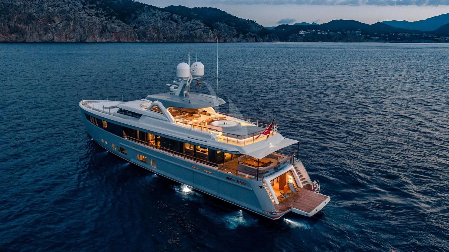 a boat in the water aboard CALYPSO I Yacht for Charter