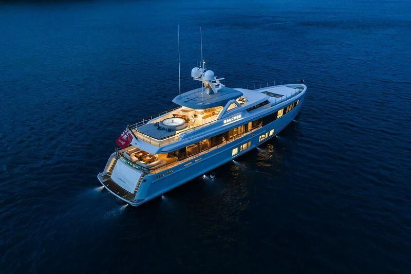 a boat in the water aboard CALYPSO I Yacht for Charter