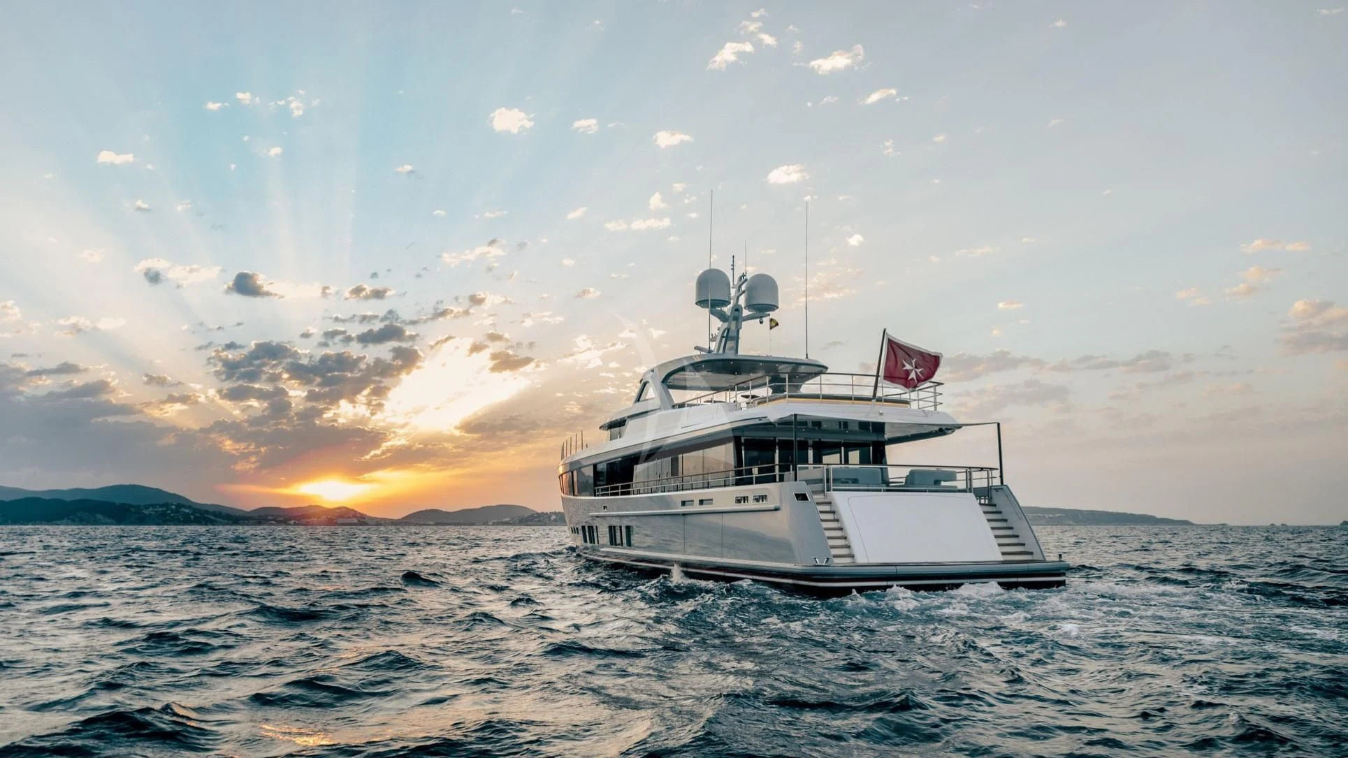 a boat in the water aboard CALYPSO I Yacht for Charter