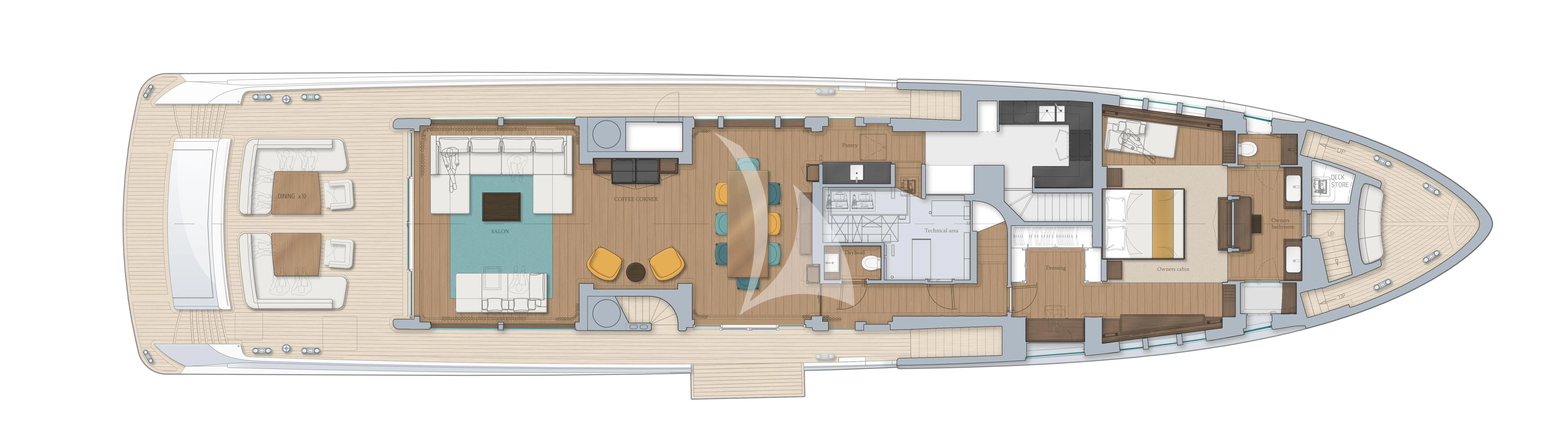 a computer motherboard with a white background aboard CALYPSO I Yacht for Charter