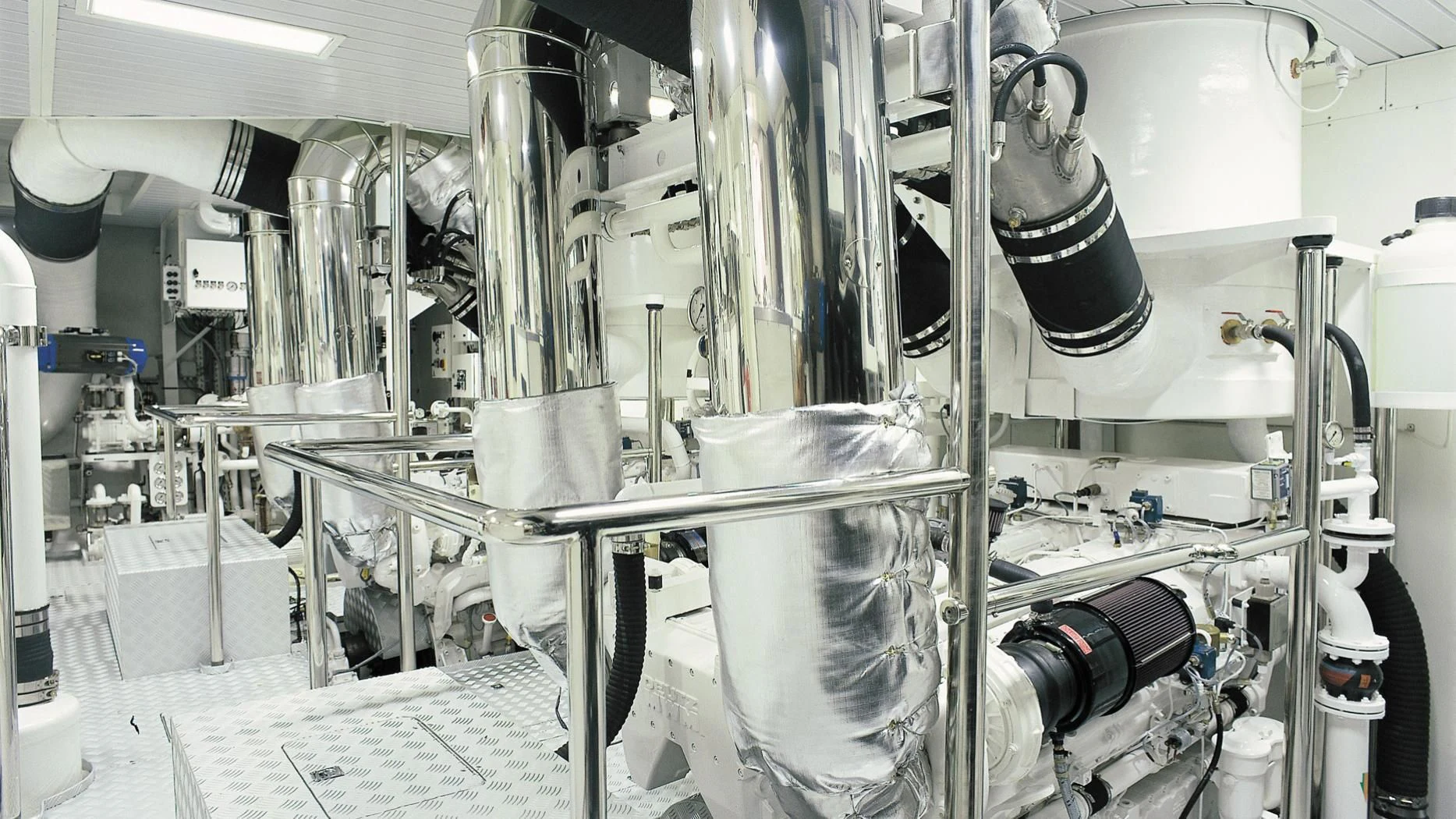 a factory with machinery aboard ROCK & ROLL Yacht for Sale