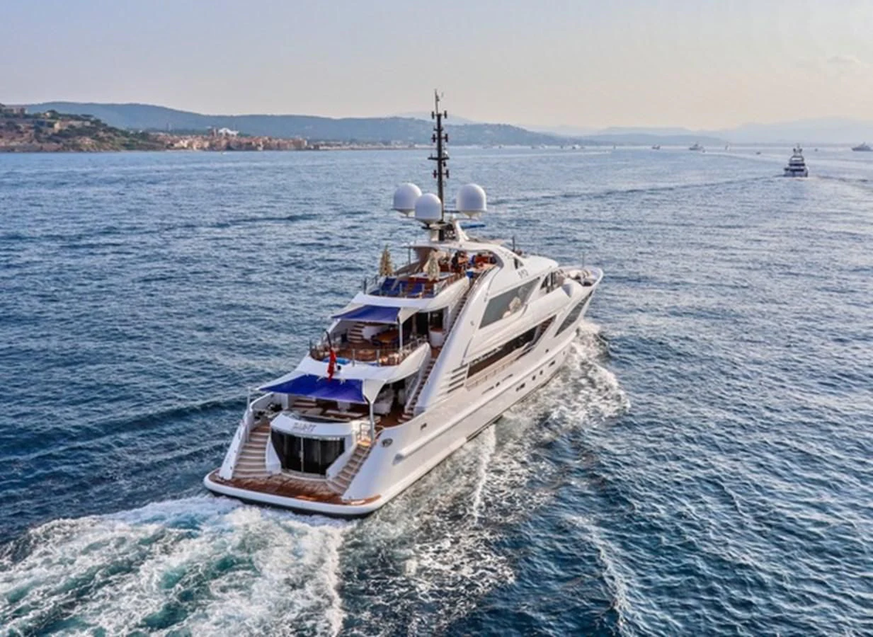 a boat on the water aboard ALI BABA Yacht for Sale