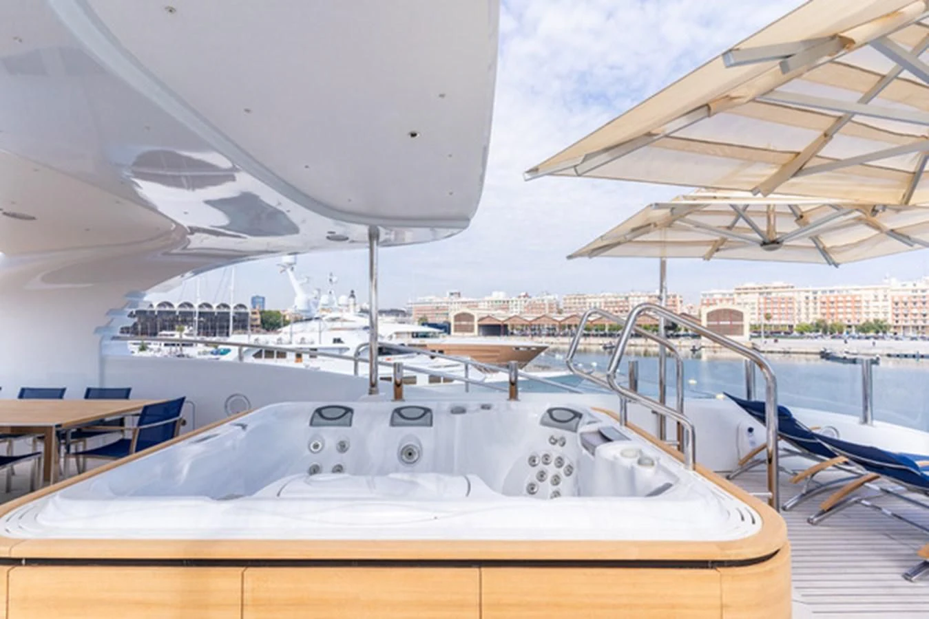 a boat on the water aboard ALI BABA Yacht for Sale