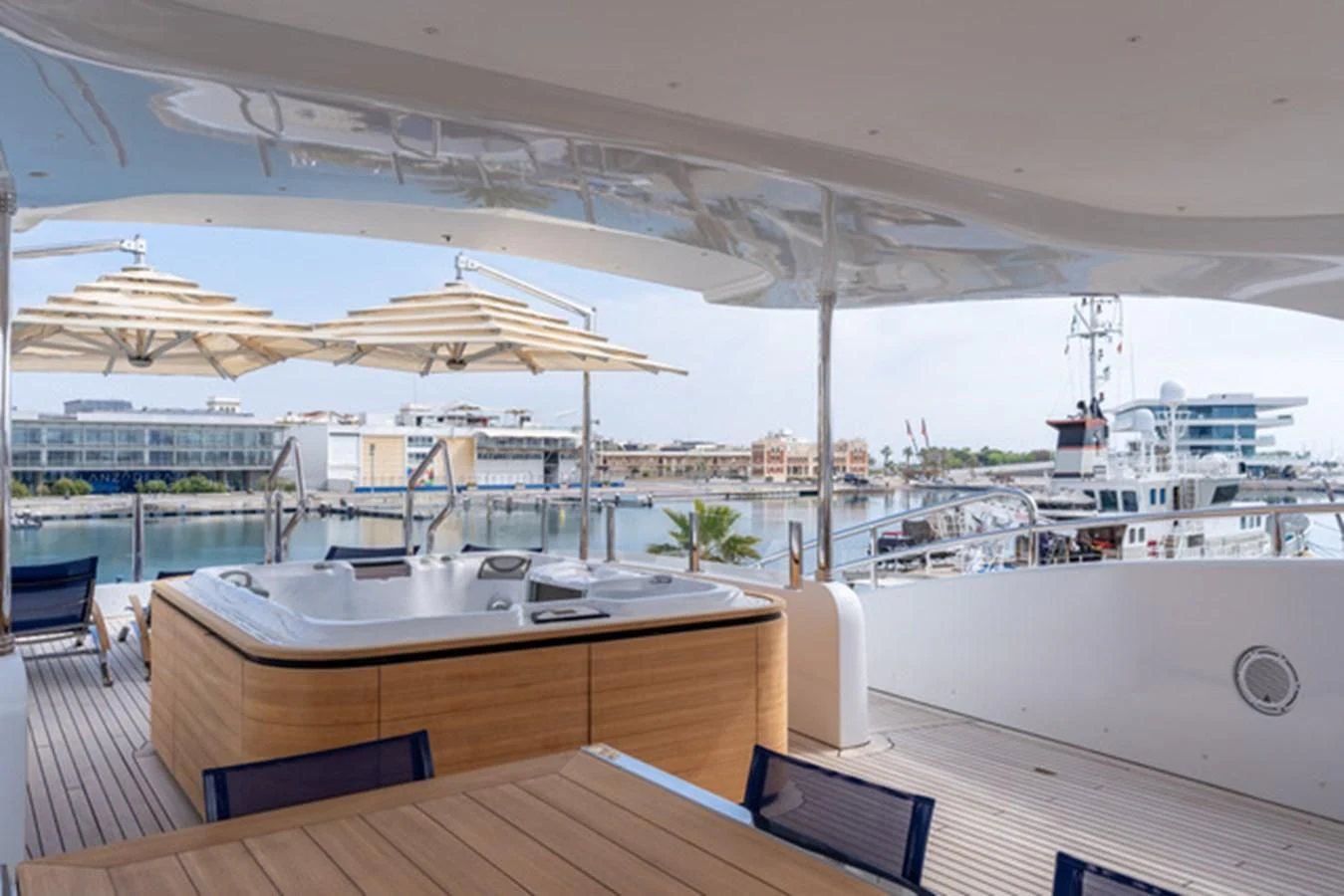 a boat on the water aboard ALI BABA Yacht for Sale