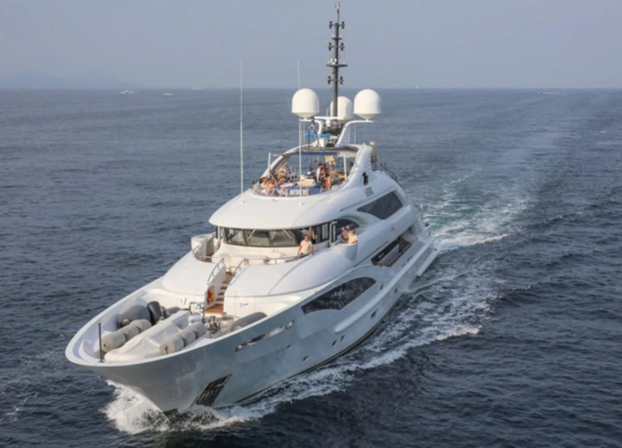a boat in the water aboard ALI BABA Yacht for Sale