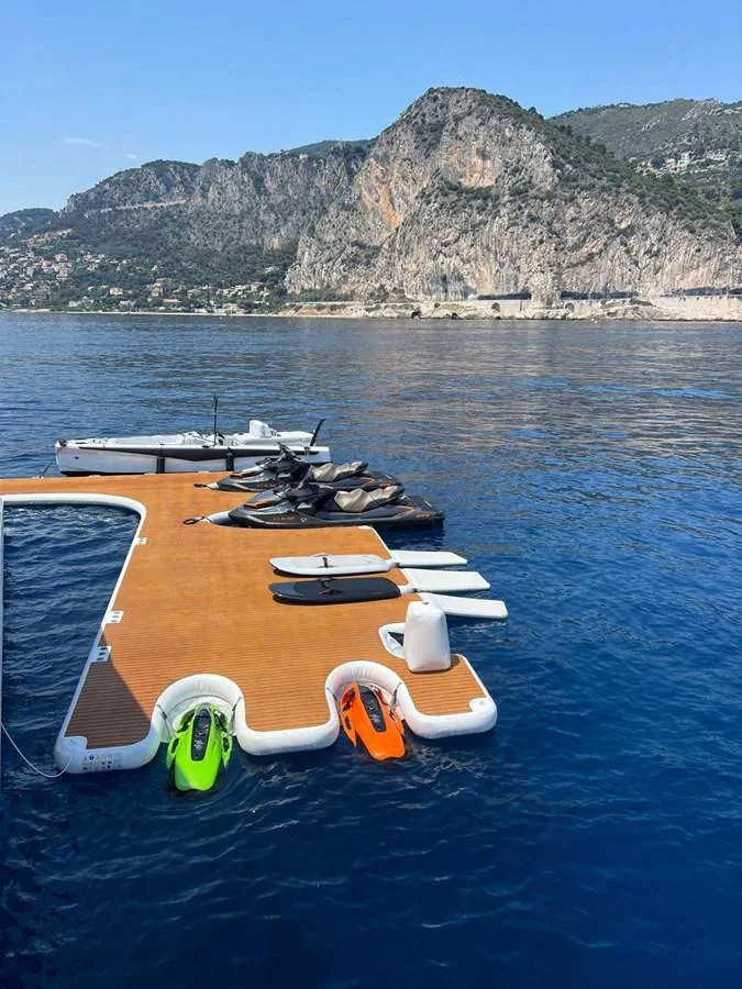 a boat on the water aboard ALI BABA Yacht for Sale