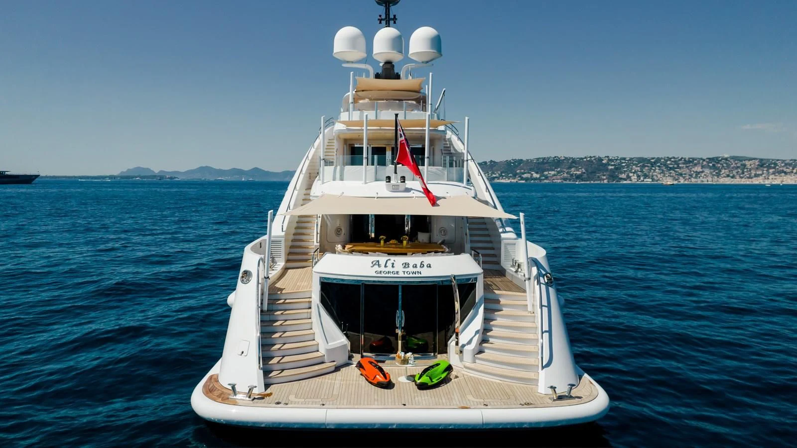 a boat in the water aboard ALI BABA Yacht for Sale