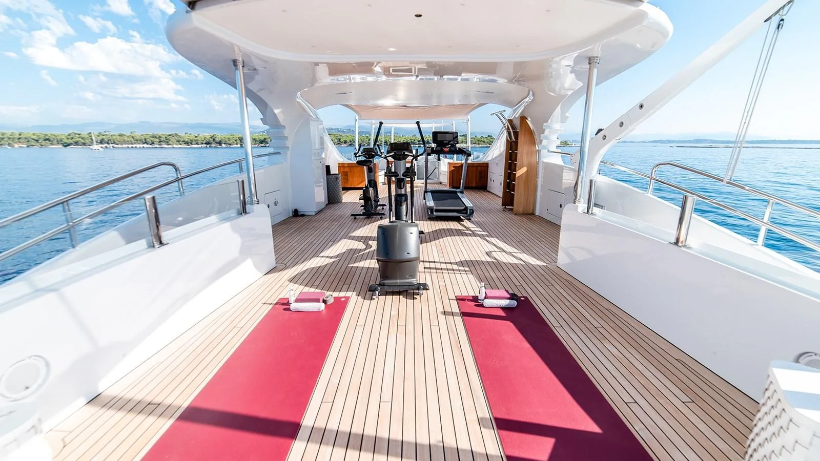 a deck on a boat aboard ALI BABA Yacht for Sale
