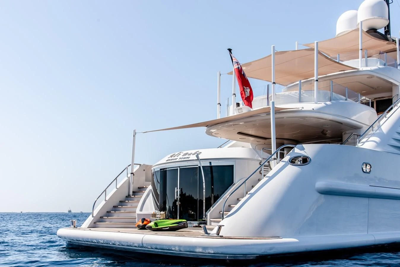 a boat on the water aboard ALI BABA Yacht for Sale