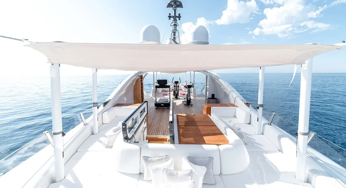 a boat on the water aboard ALI BABA Yacht for Sale