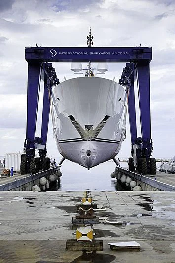 a large satellite dish aboard ALI BABA Yacht for Sale