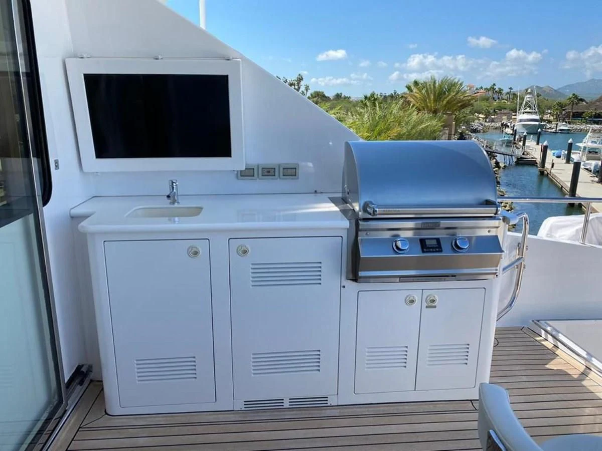 a boat on the water aboard BLUE STEELE Yacht for Sale