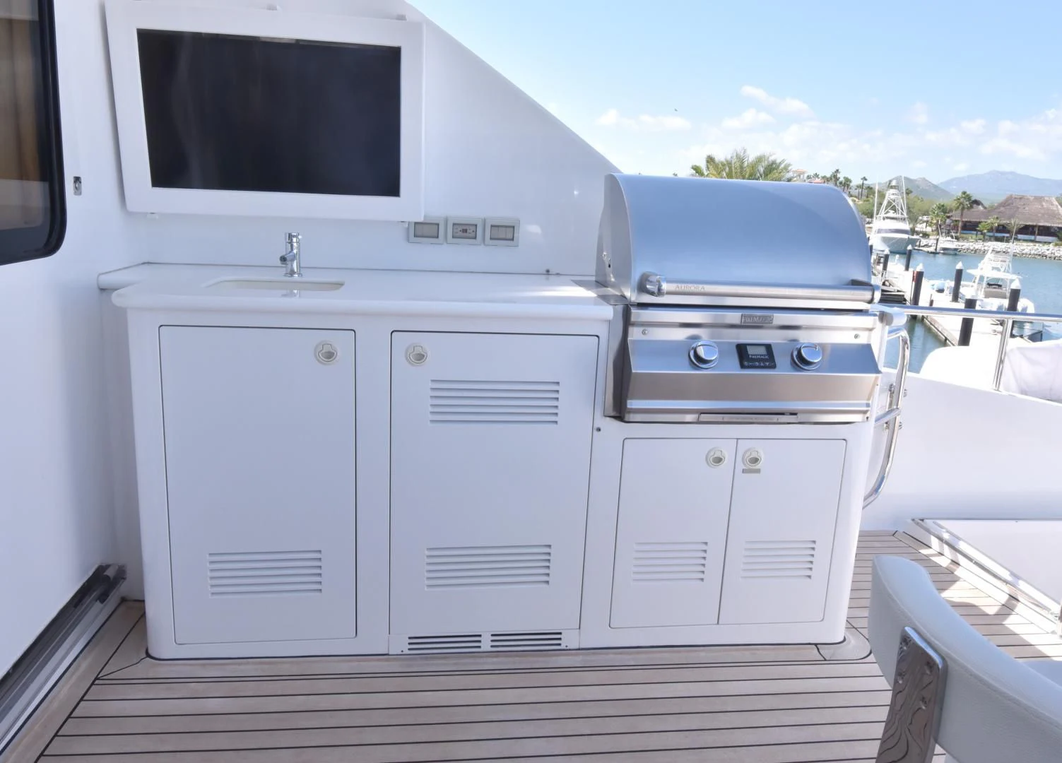 a boat on a boat aboard BLUE STEELE Yacht for Sale