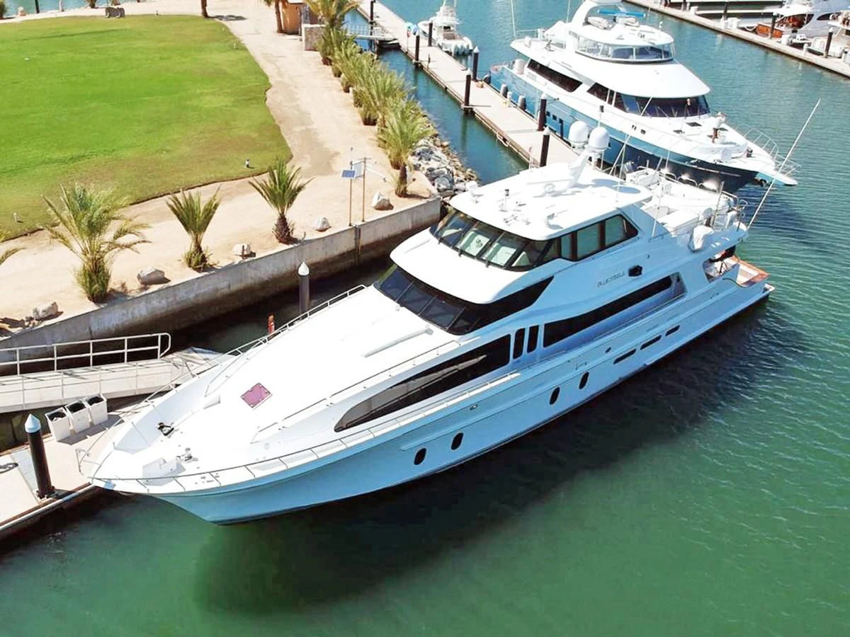 a group of boats docked aboard BLUE STEELE Yacht for Sale