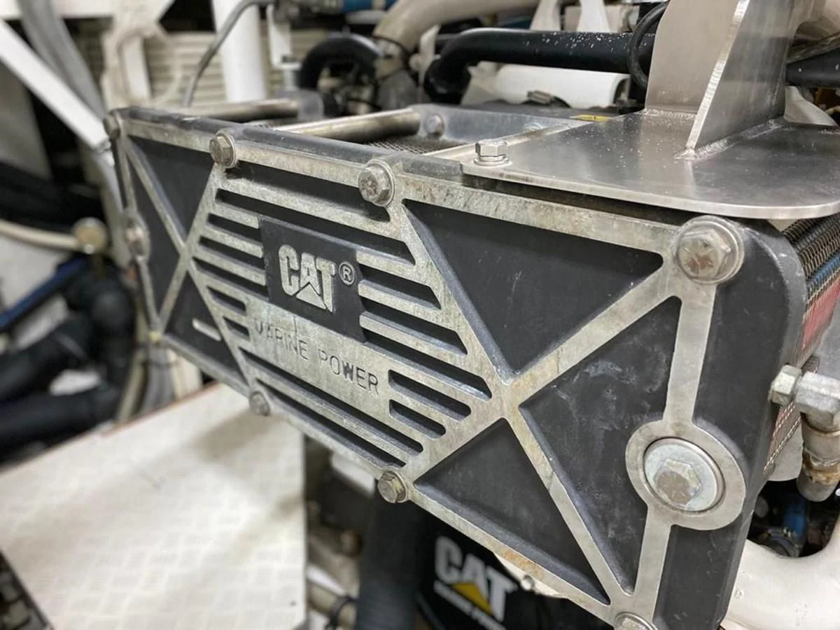 a close-up of a machine aboard BLUE STEELE Yacht for Sale
