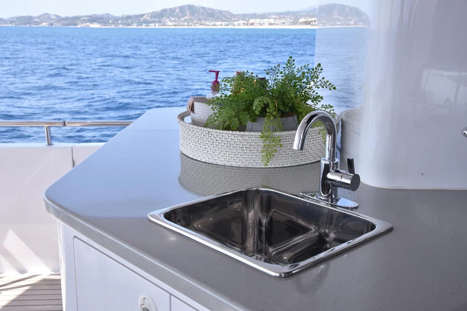 a sink on a boat aboard BLUE STEELE Yacht for Sale