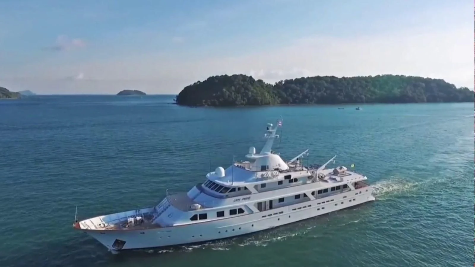 a boat on the water aboard LANGKAWI LADY Yacht for Sale