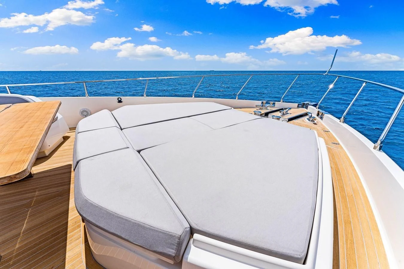 a boat on the water aboard SUNSATION Yacht for Sale