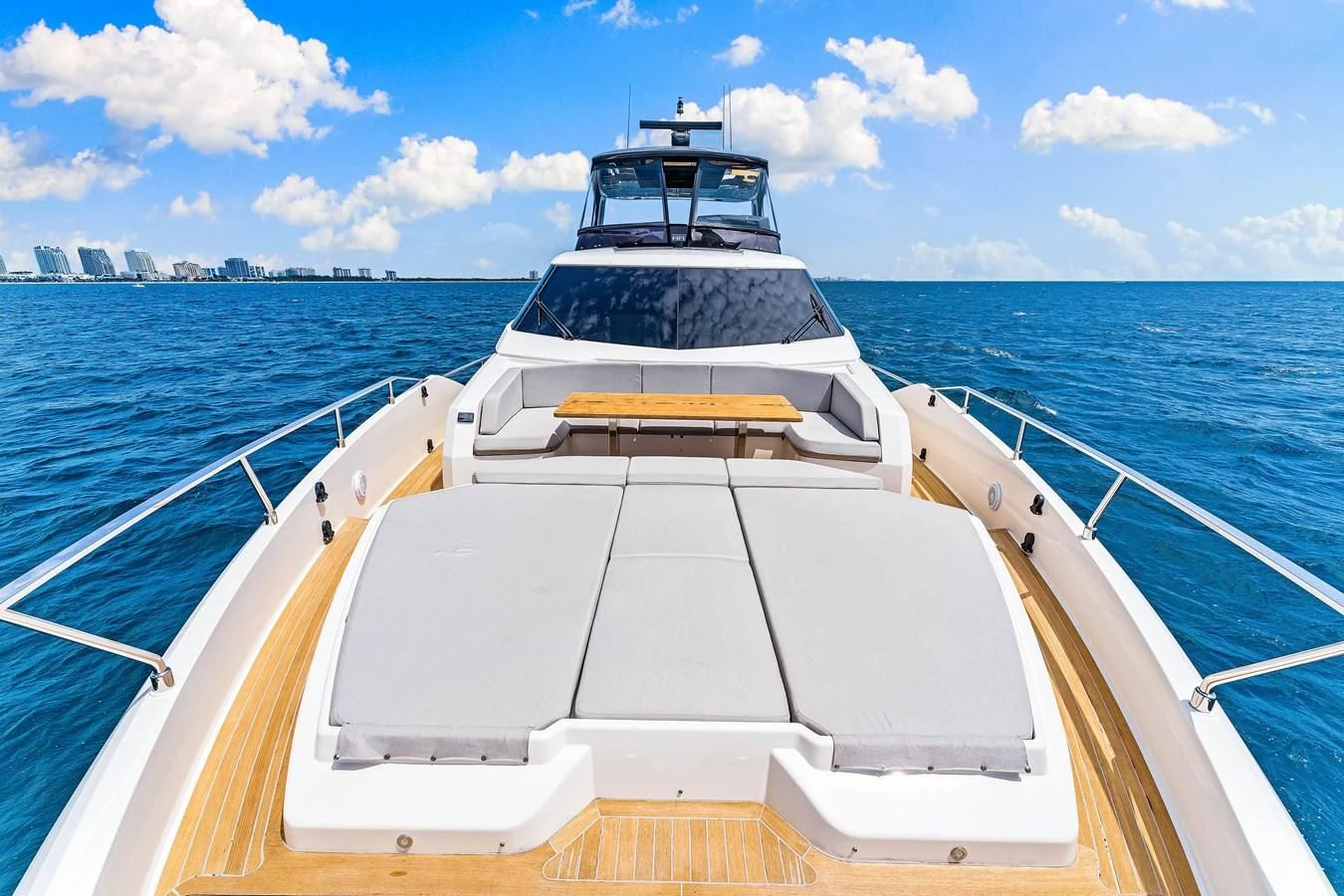 a boat on the water aboard SUNSATION Yacht for Sale