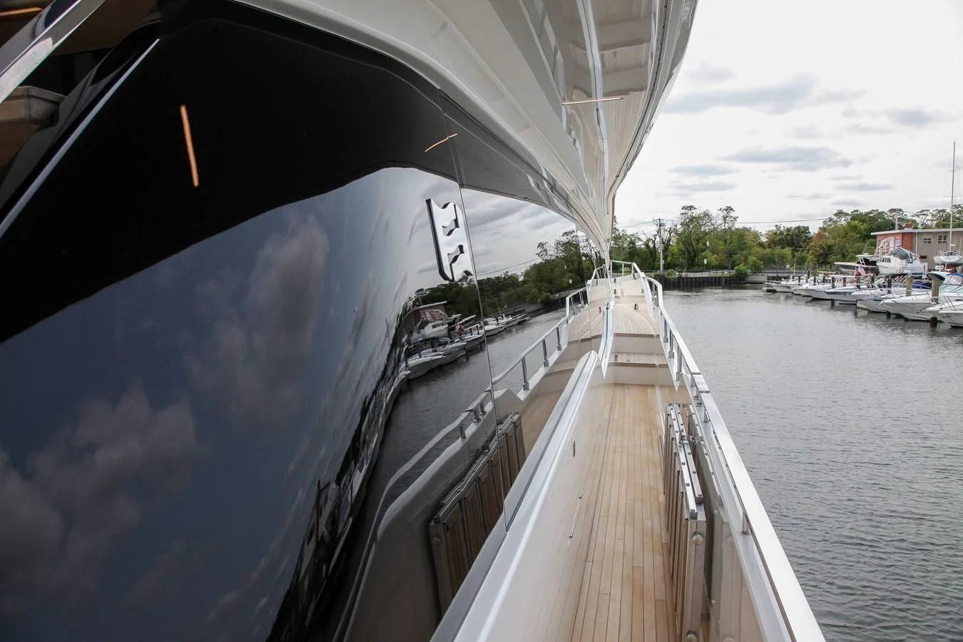 a boat on the water aboard SUNSATION Yacht for Sale