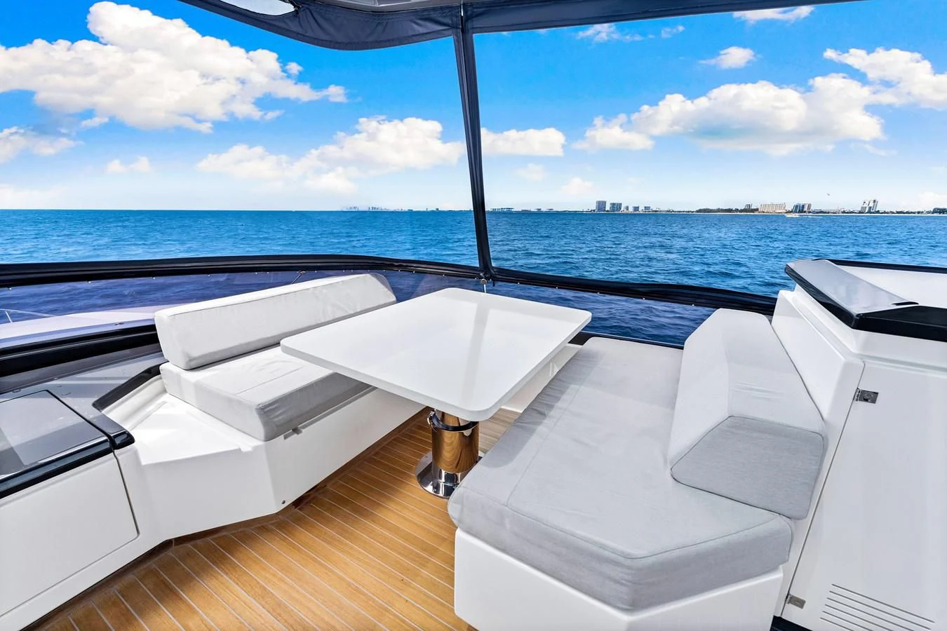 a boat on the water aboard SUNSATION Yacht for Sale