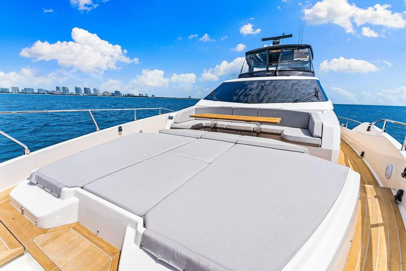 a boat on a boat aboard SUNSATION Yacht for Sale