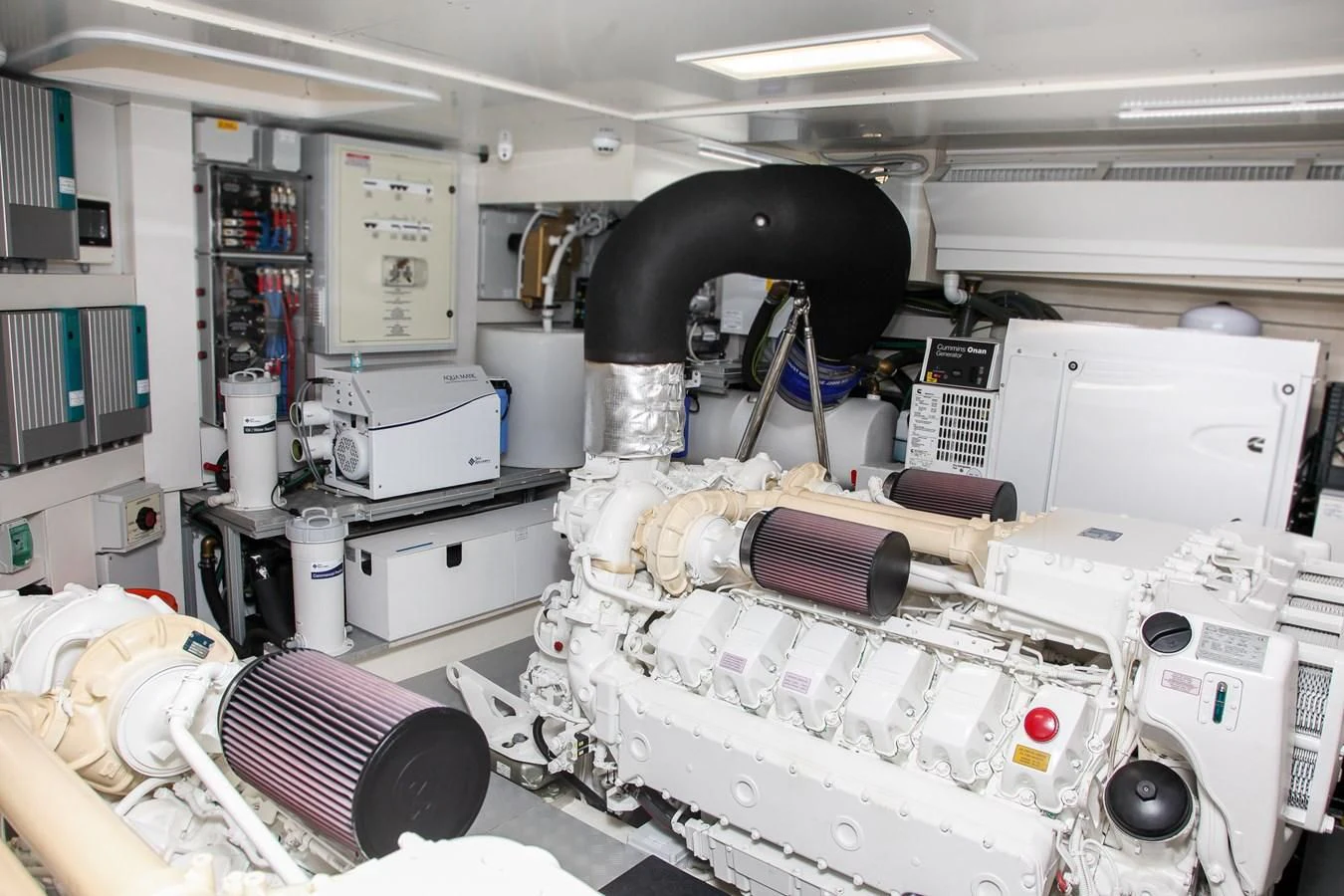 a room full of machines aboard SUNSATION Yacht for Sale