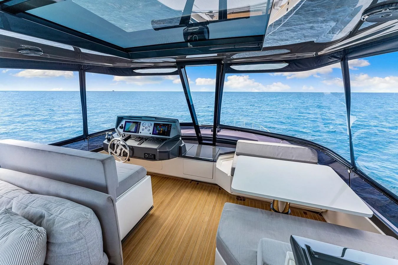 a boat on the water aboard SUNSATION Yacht for Sale
