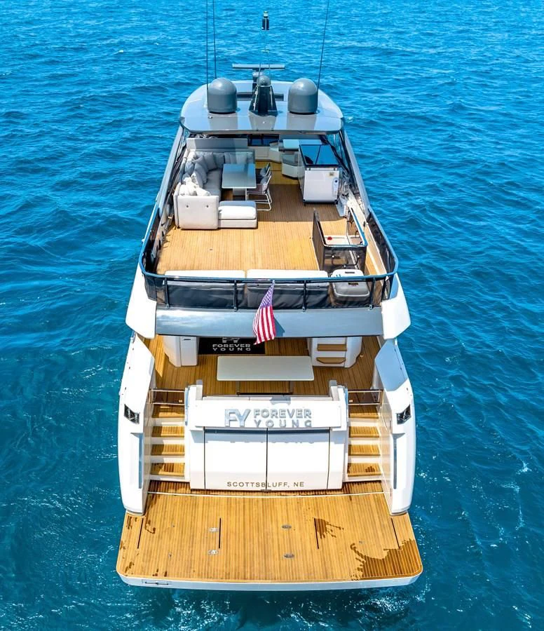 a boat on the water aboard SUNSATION Yacht for Sale