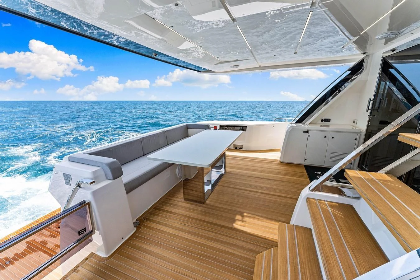 a boat on the water aboard SUNSATION Yacht for Sale