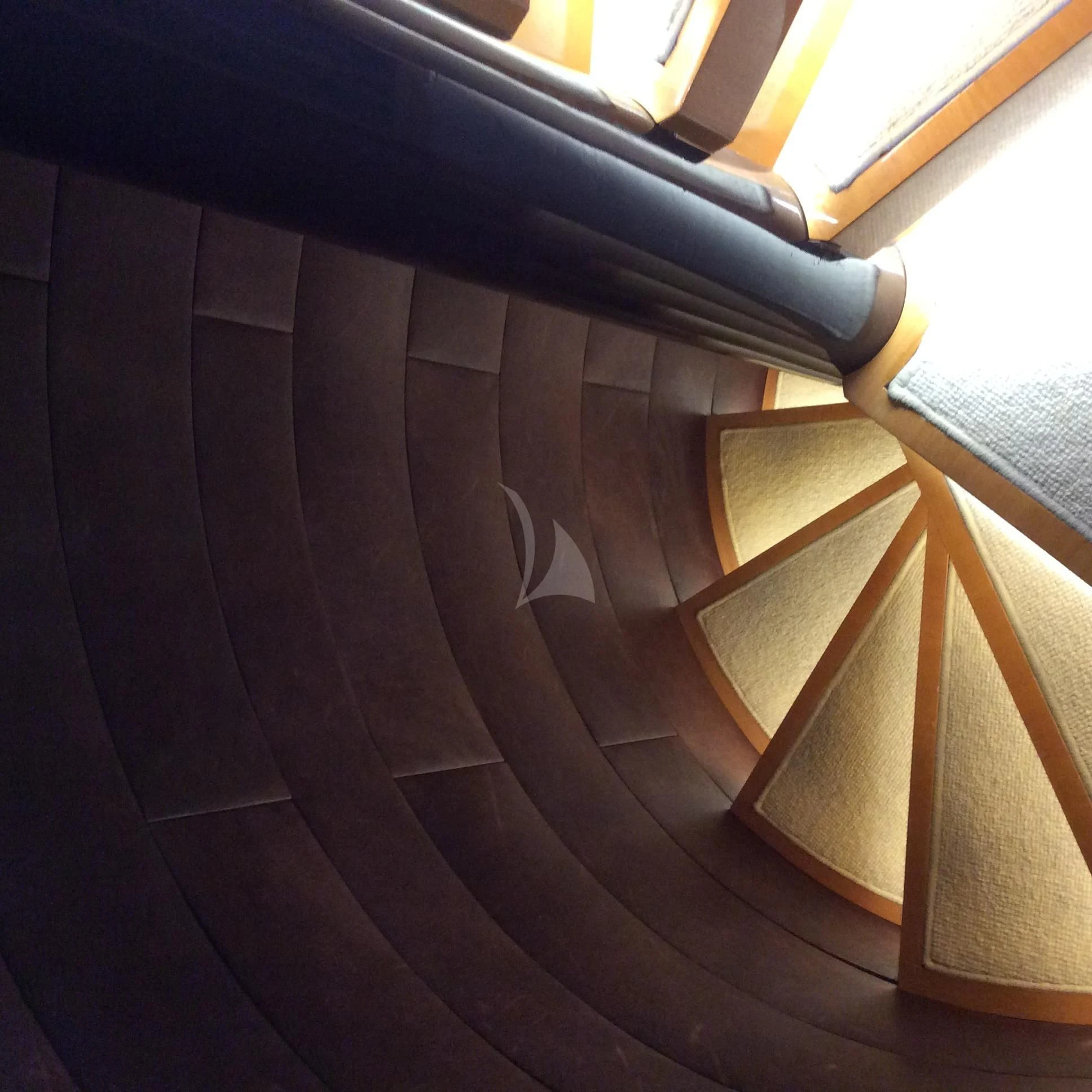 a close-up of some wood aboard VILLA SUL MARE Yacht for Sale