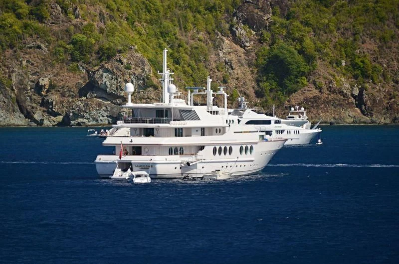 a boat on the water aboard MARIDOME Yacht for Sale