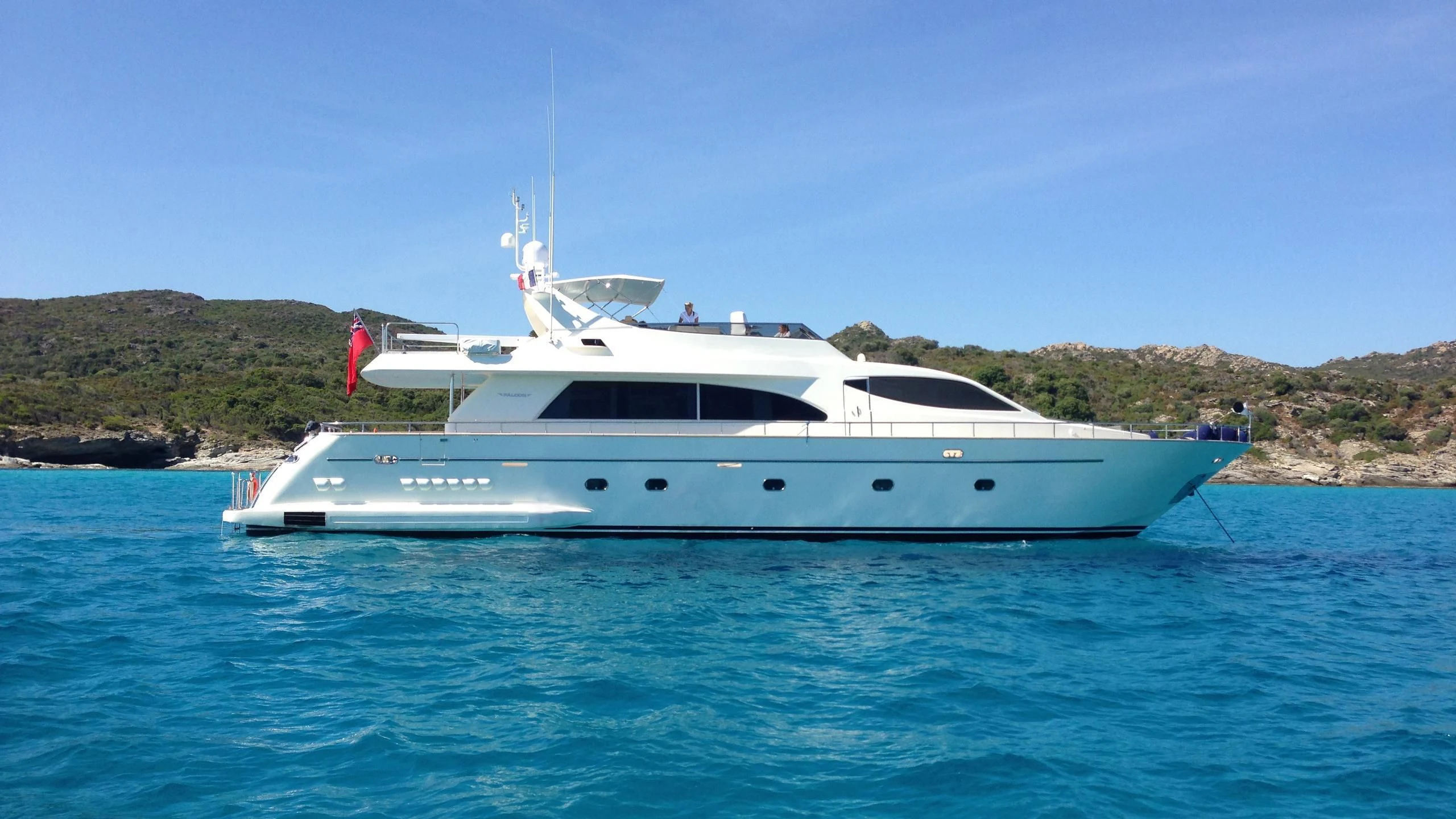 a boat in the water aboard BORA Yacht for Sale