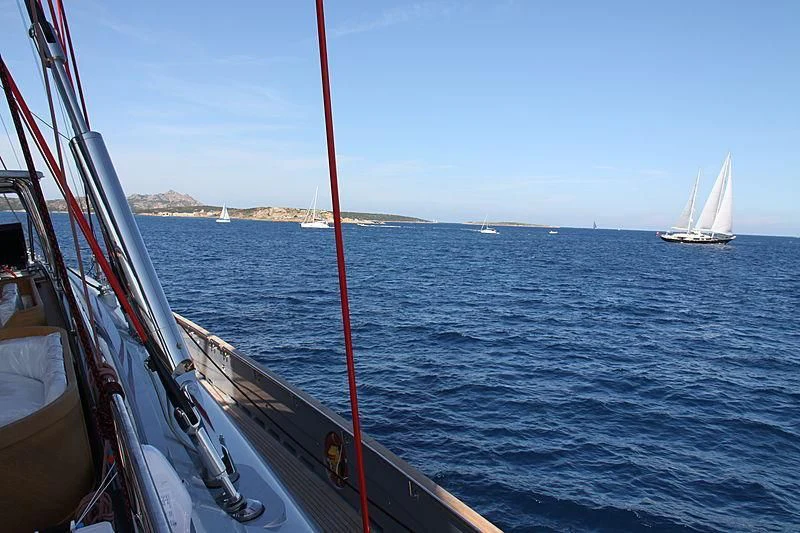 a boat on the water aboard SEAHAWK Yacht for Sale