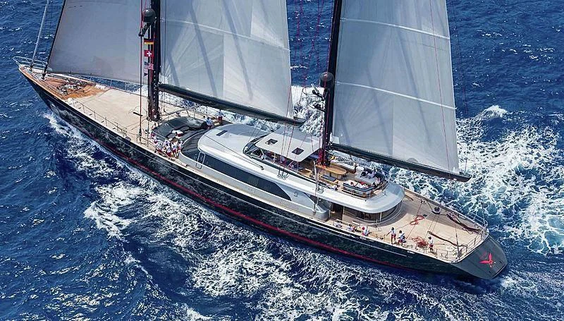 a ship on the water aboard SEAHAWK Yacht for Sale
