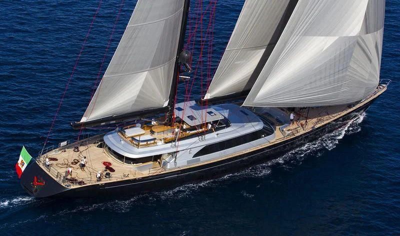 a sailboat on the water aboard SEAHAWK Yacht for Sale