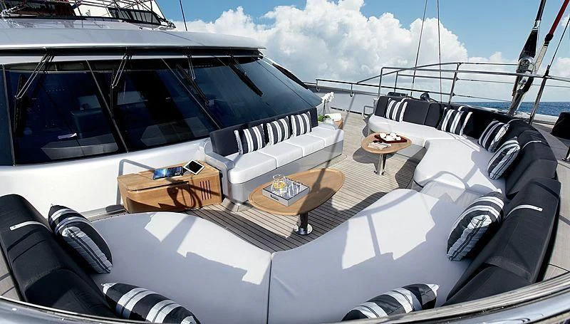 the cockpit of a plane aboard SEAHAWK Yacht for Sale