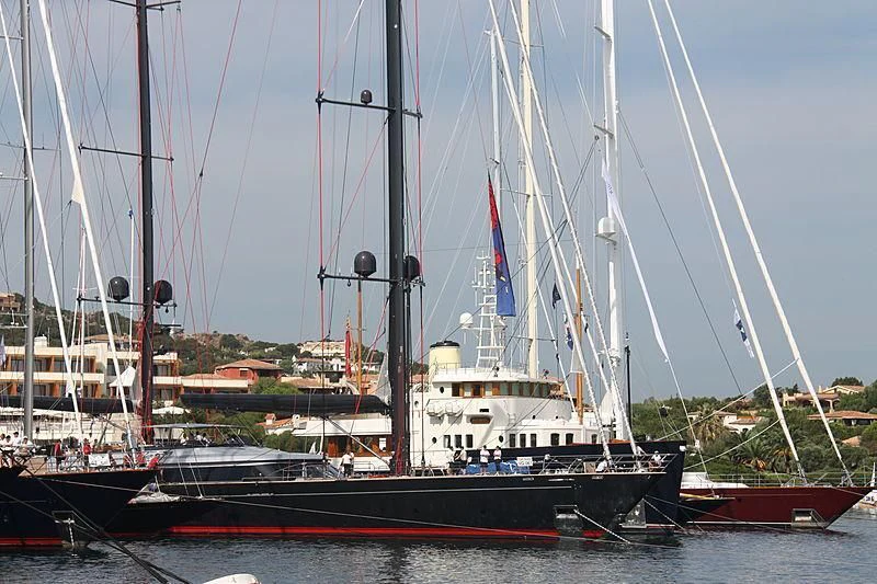 a boat in the water aboard SEAHAWK Yacht for Sale