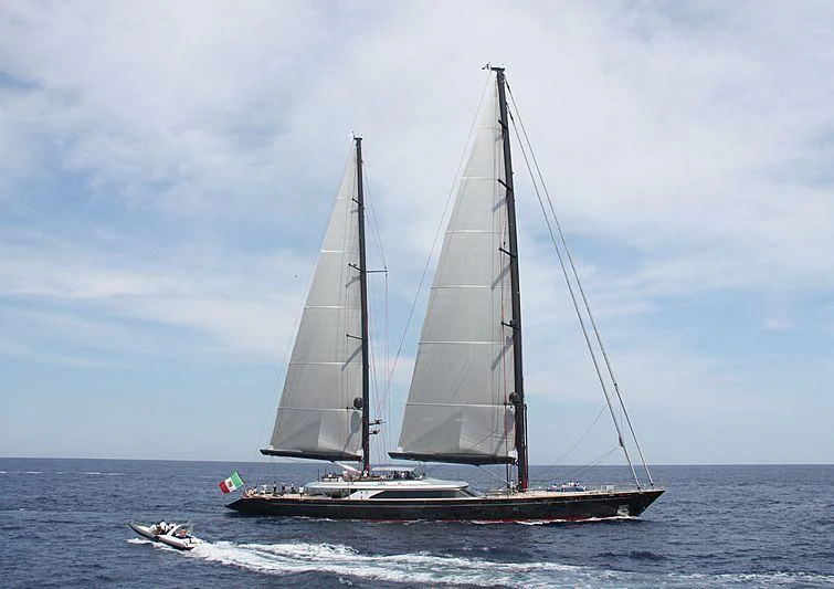 a sailboat on the water aboard SEAHAWK Yacht for Sale