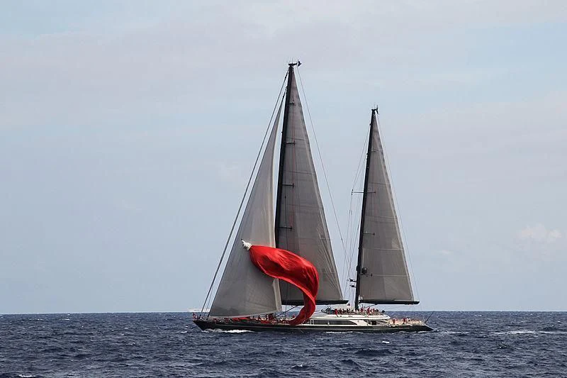 a sailboat on the water aboard SEAHAWK Yacht for Sale