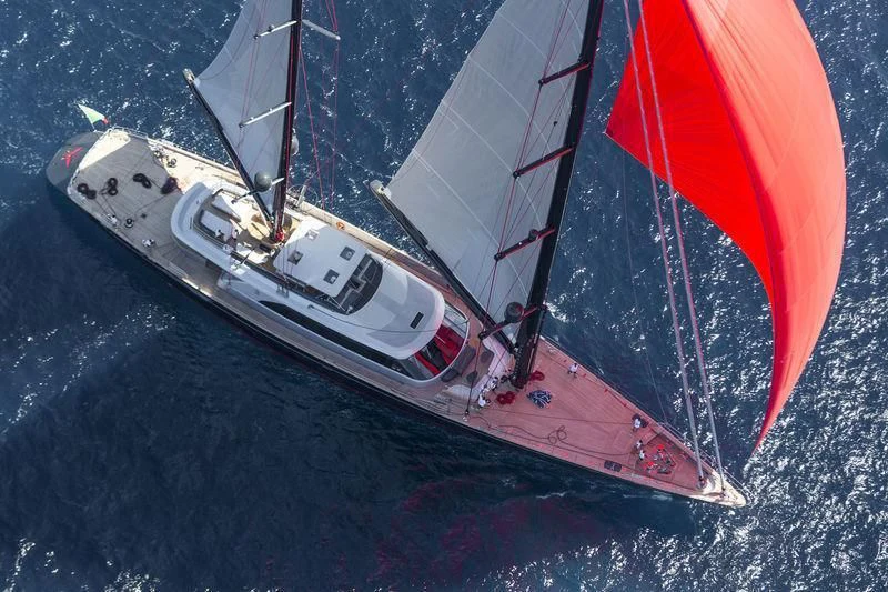 a sailboat on the water aboard SEAHAWK Yacht for Sale