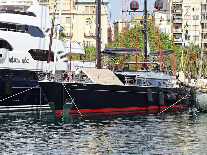 a boat in the water aboard SEAHAWK Yacht for Sale