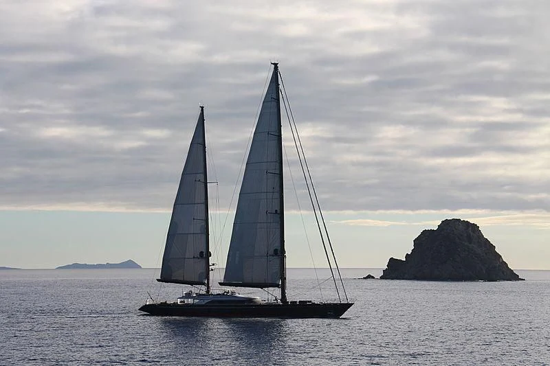 a sailboat on the water aboard SEAHAWK Yacht for Sale