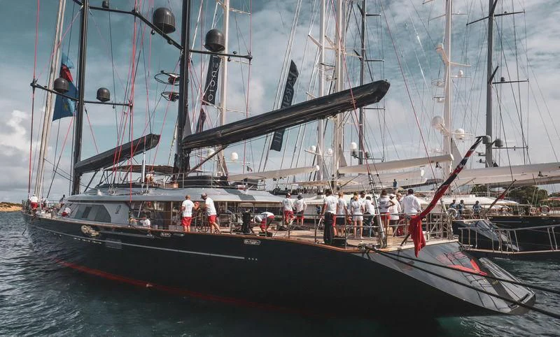 a boat with people on it aboard SEAHAWK Yacht for Sale