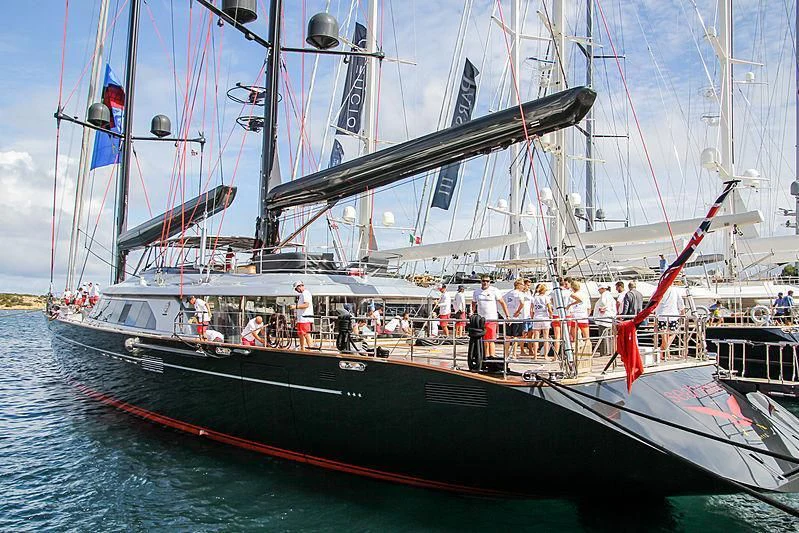a boat with people on it aboard SEAHAWK Yacht for Sale