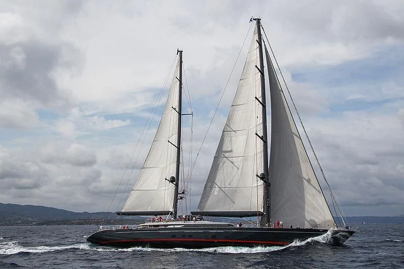a sailboat on the water aboard SEAHAWK Yacht for Sale