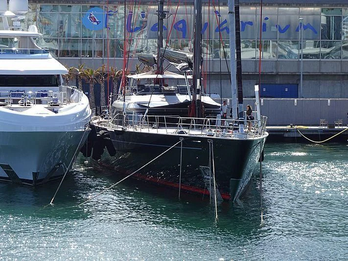 a group of boats docked aboard SEAHAWK Yacht for Sale